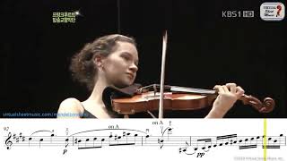 Mendelssohn Violin Concerto E Minor OP64  3rd mov  Hilary Hahn  Sheet Music Play Along [upl. by Ahsiekit]