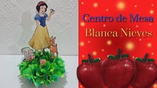 Centro de Mesa Blanca Nieves 🍎 DIY 🍎 Como hacer un centro de mesa bonito fácil y rápido [upl. by Sinnoda351]