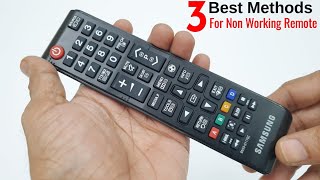 Fix NonWorking TV Remote Control With 3 Most Popular Ways  How To Repair TV remote Control [upl. by Eneladgam377]