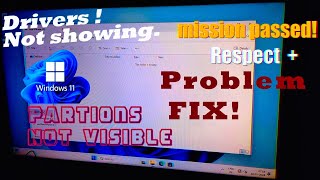 How To Fix Partition Drives is not showing after installing windows 11 10 8 7 [upl. by Elbon]