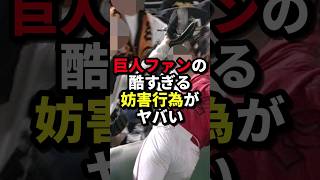 巨人ファンの酷すぎる妨害行為がヤバい 野球プロ野球野球解説 [upl. by Irahc644]