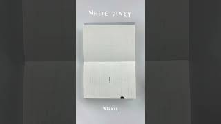 ☁️WHITE DIARYzip 심플다이어리 diary [upl. by Maison]