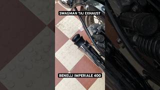 TAJ EXHAUST INSTALLED IN BENELLI IMPERIALE 400 [upl. by Nroht]