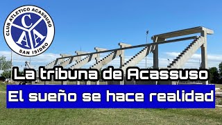 La TRIBUNA de ACASSUSO cada vez MAS CERCA  Este es el gran avance de la esperada construcción [upl. by Crosley379]