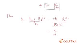 The equilibrium constant for the decomposition of water H2Og hArr H2g12O2g is given by [upl. by Donaugh443]