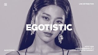 AOA 에이오에이  Egotistic 너나 해  Line Distribution [upl. by Aelaza]