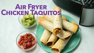 Air Fryer Chicken Flautas or Taquitos  Easy Crispy amp Homemade [upl. by Armand]