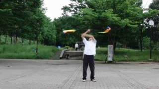 poi juggling performance at Toyama Park [upl. by Theresa]