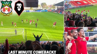 WREXHAM AFC v SALFORD CITY VLOG  32  2 GOALS IN 54 SECONDS AS WREXHAM COMPLETE LATE COMEBACK [upl. by Erelia603]