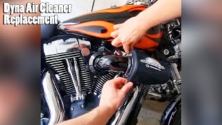 Replacing air cleanerbreather on the Harley Dyna Wide Glide [upl. by Oribelle]