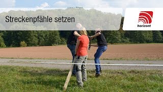 Weidezaun  Zaunpfähle setzen Festzaun [upl. by Netsirhk]