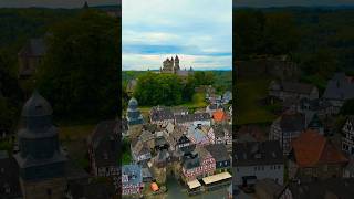 Aerial of Braunfels Castle braunfels schloß castle germany [upl. by Jepum]