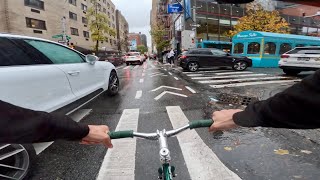 Rainy day delivery in NYC  Fixed Gear [upl. by Nisay]