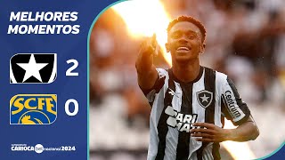 BOTAFOGO 2 x 0 SAMPAIO CORRÊA  MELHORES MOMENTOS  CARIOCA BETNACIONAL 2024 [upl. by Ylenats]