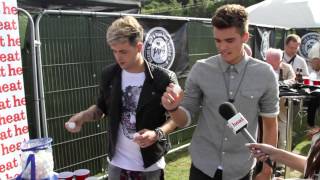 Union J show us their new tattoos and cause mayhem playing ping pong  Fusion Festival [upl. by Ema]