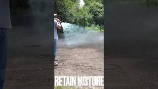 Quick look at Hydroseed or Hydromulch BulldogTractor hydroseeding [upl. by Clute]