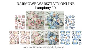 Scrapbooking Lampion 3D Boże Narodzenie święta Olga Bielska Warsztaty Artystyczne tutorial DIY [upl. by Adaj]