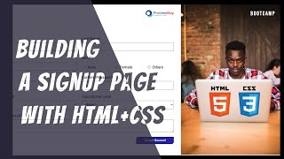 Building a Sign Up Form using HTML amp CSS only [upl. by Noryak]