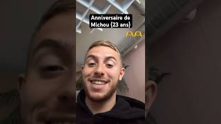 ANNIVERSAIRE DE MICHOU AUJOURD’HUI 😨 shorts michou youtubecreatorcommunity tiktok [upl. by Nedearb368]