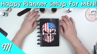 Happy Planner Setup For Men  MY Husband Takes OVER My Channel [upl. by Joscelin]