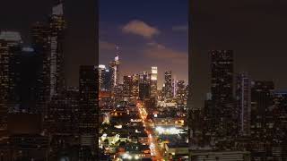 🌃✨Experience the breathtaking skyline of LA as Night Falls dronefootage timelapse [upl. by Hussey]