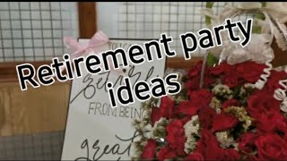 Retirement party  Retirement party decoration  party ideas  Fathers Retirement Day [upl. by Riay]