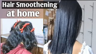 How To Hair Smoothing process  Easy Way  BeginnerRebonding StraighteningTutorial [upl. by Amarillis252]