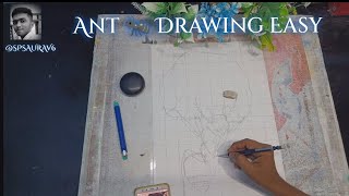 How To Draw Ant Pencil Sketch Ant Drawing [upl. by Ernst]