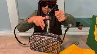 Goyard 2019 Cap Vert Camera Bag Unboxing [upl. by Katherina]