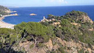 Overview across Tossa de Mar and Vila Vella enceinte [upl. by Ayaet944]