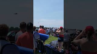 Geneseo NY Airshow July 2024  F22 Raptor says goodbye [upl. by Swanhildas]