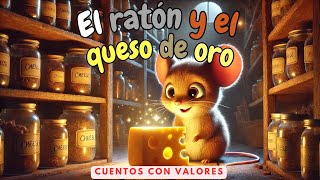 🐭✨ El Ratón y el Queso de Oro 🧀 Cuentos infantiles  Cuentos para dormir en español [upl. by Ardnohsed422]