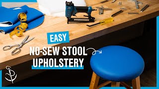 Upholster a Stool in 4 Easy Steps [upl. by Madelyn]