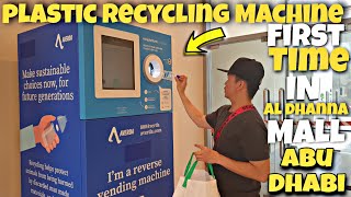 PLASTIC RECYCLING VENDING MACHINE IN AL DHANNA MALL ruwais abudhabi uae [upl. by Nikolia]