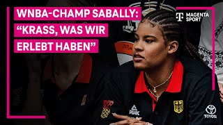 WNBAChampion Nyara Sabally im Interview  DBB  MAGENTA SPORT [upl. by Abbub319]