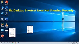 How to Fix Desktop Icons Not WorkingNot Showing Properly in Windows 1087 [upl. by Alcott]