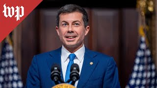 WATCH Buttigieg gives remarks on holiday travel [upl. by Hogarth910]