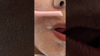 Hair identifier spray for peach fuzz  face shaving asmr [upl. by Moncear]