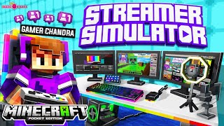 Streamer Simulator For Minecraft PE 120  Streamer Life Simulator Map For MCPE [upl. by Nimesh]