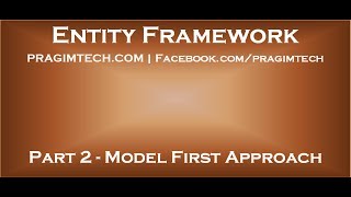 Part 2 Entity Framework Model First Approach [upl. by Adnowal]