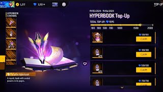 NEW HYPERBOOK TOPUP EVENT FREE FIRE 🔥 NEW RING EVENT TODAY sktdpgamer [upl. by Urson703]