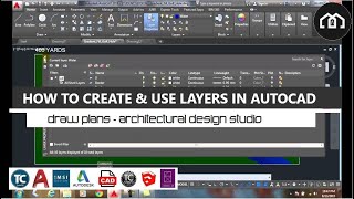 How To Create  Use Layers in AutoCAD  TurboCAD [upl. by Dela]