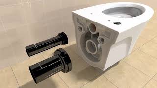 TOTO AP or EP WallHung Toilet Installation Video [upl. by Boony]