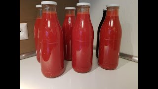 Tomatensaft selber machen einfach und schnell [upl. by Nyrac978]