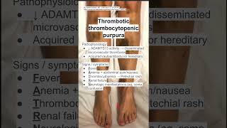 Thrombotic thrombocytopenic purpura TTP [upl. by Nirda582]