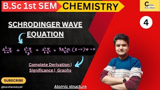 ATOMIC STRUCTURE  04  SCHRODINGER WAVE EQUATION  COMPLETE DERIVATION  SIGNIFICANCE  GRAPHS [upl. by Seto284]