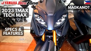 2023 YAMAHA TMAX TECHMAX 560  SPECS amp FEATURES  REVZONE [upl. by Cantu]