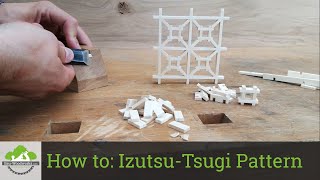 How to Kumiko IzutsuTsugi Pattern  Japanese Woodworking skills  BauWoodworks [upl. by Anibor]