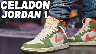 WATCH Before Buying  Jordan 1 Celadon Review and On Foot [upl. by Adihahs322]