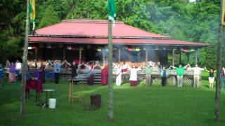 Dancing After the Fire Puja at Padma Gochen Ling in Tennessee [upl. by Odnama270]